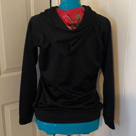 Realtree Pink Multicolor Camo Hoodie Women Size M - Picture 5 of 8